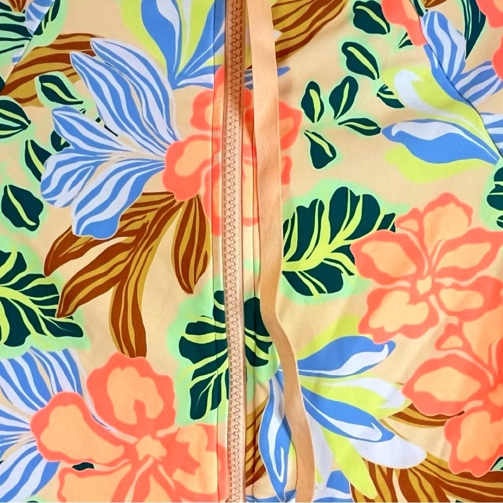 Rip curl Follow The Sun Coral Floral Long Sleeve Surf Suit One Piece Swim S,M,L - Picture 7 of 14